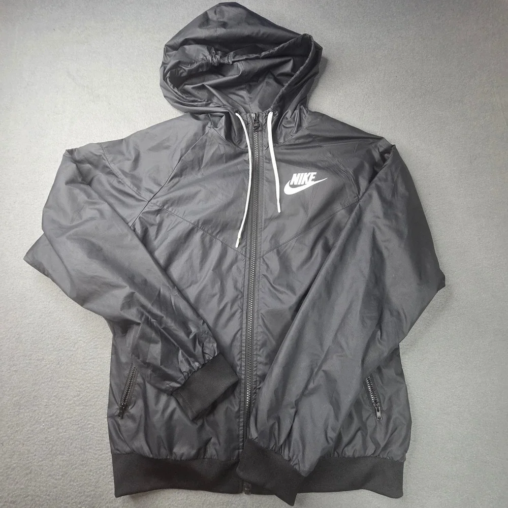 Nike Sportswear Windrunner Full Zip Hooded Jacket Black Small Windbreaker